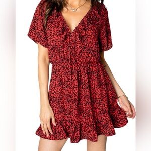 Buddy Love Trixie Animal Print Mini Dress